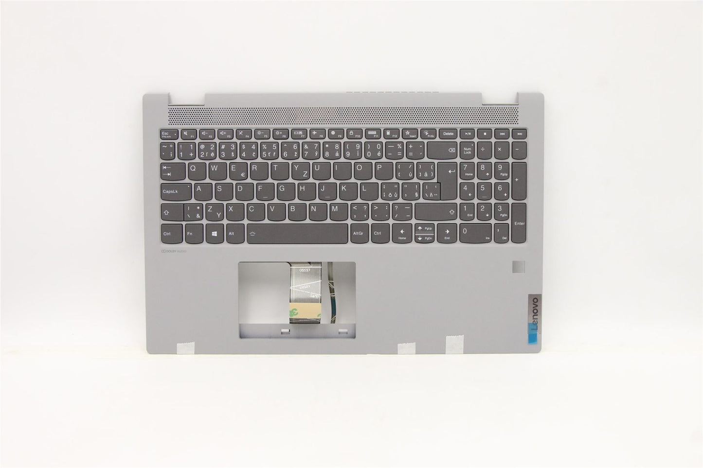 Lenovo IdeaPad 5-15ALC05 Palmrest Cover Keyboard Czech Slovakian Grey 5CB1B96203