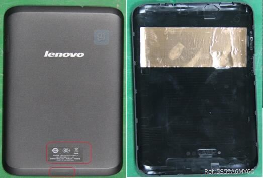 Lenovo A1000 F B-cover module_black_RoW 90203262