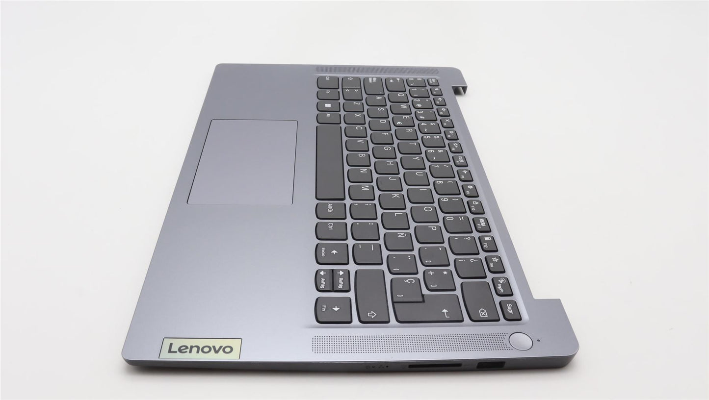 Lenovo IdeaPad 3 14AMN8 Palmrest Cover Touchpad Keyboard Spanish Blue 5CB1L30213
