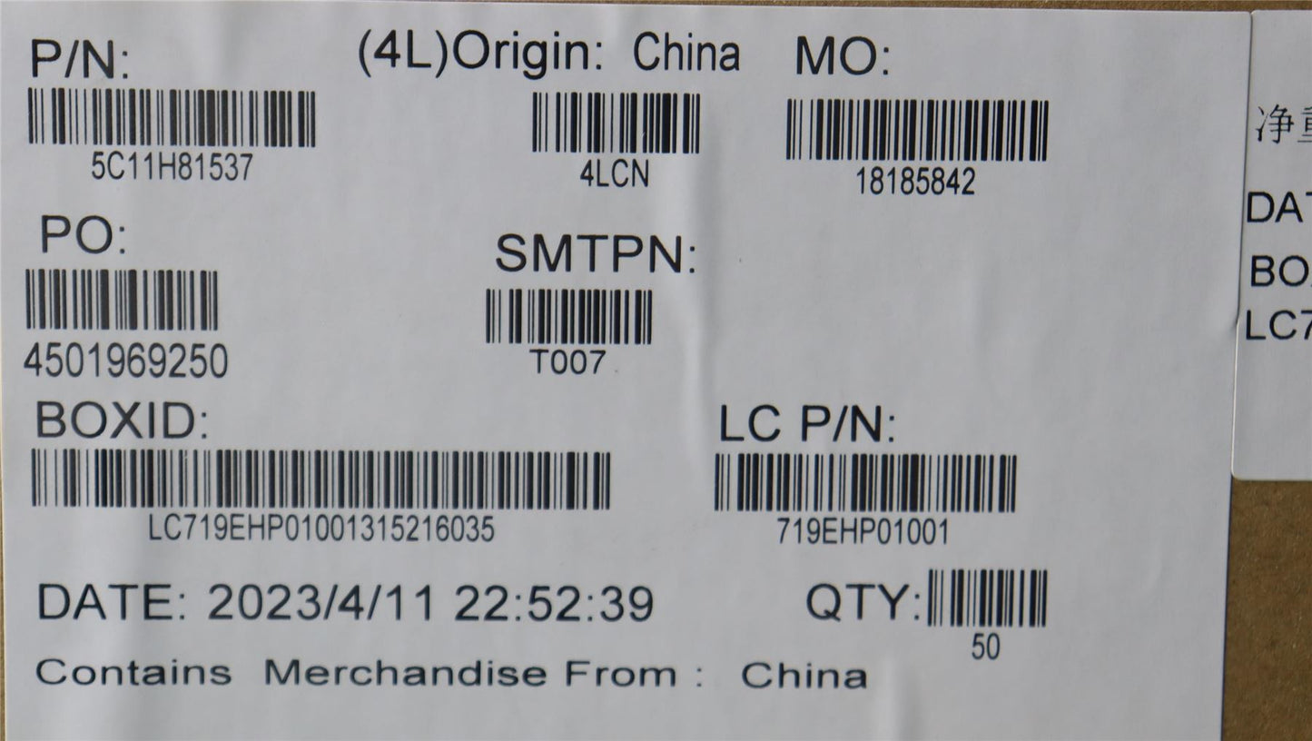 Lenovo FRU CABLE H-CONN SET M/B 5M CAMERA 5C11H81537