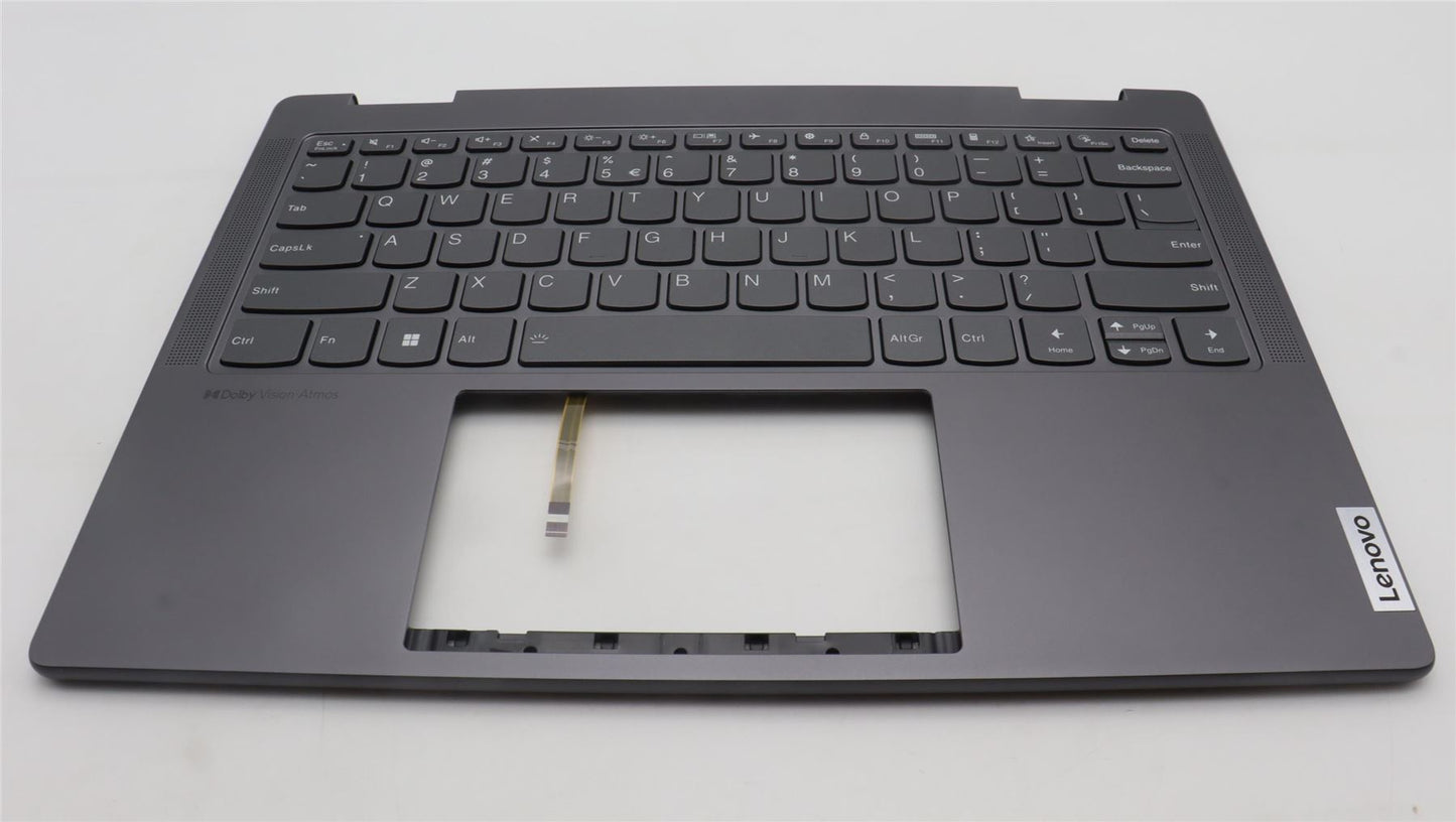 Lenovo Yoga 7 14IRL8 Keyboard Palmrest Top Cover US Euro Storm Grey 5CB1L40838