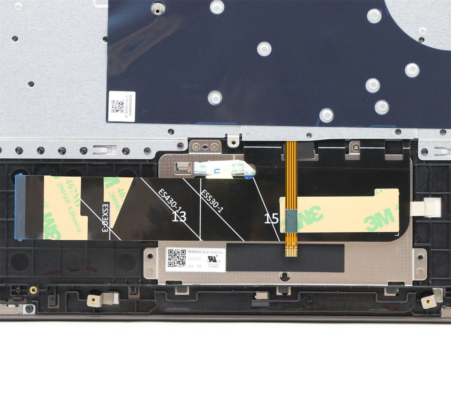 Lenovo Yoga S740-14IIL Tastatur-Handballenauflage, obere Abdeckung, US International 5CB0U44083