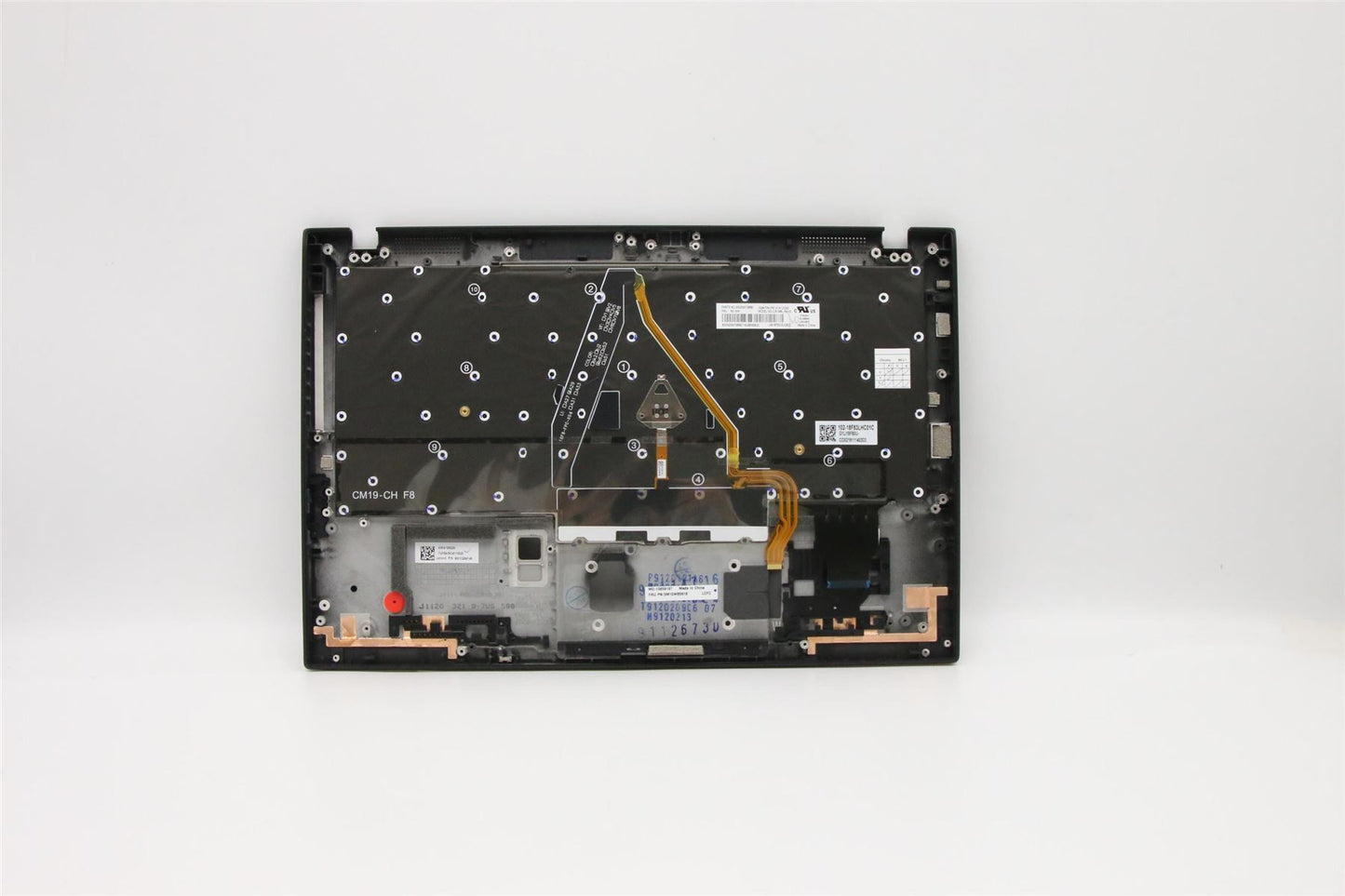 Lenovo Carbon X1 7th Keyboard Palmrest Top Cover US Black Backlit 5M10W85918