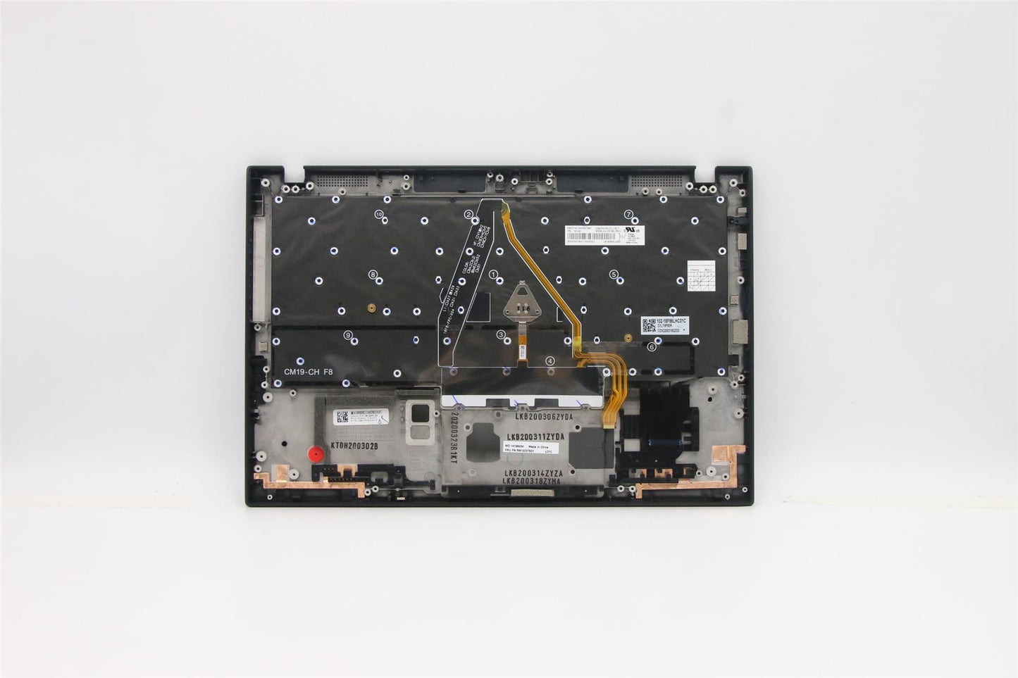 Lenovo Carbon X1 8th Keyboard Palmrest Top Cover Hungarian Black 5M10Z27537