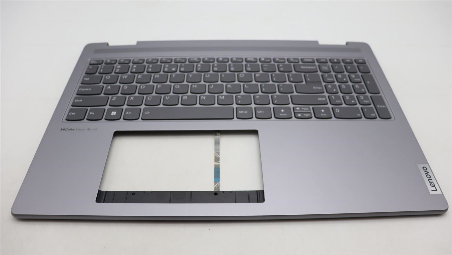 Lenovo Yoga 7 16ARP8 Keyboard Palmrest Top Cover US Euro Arctic Grey 5CB1L50425