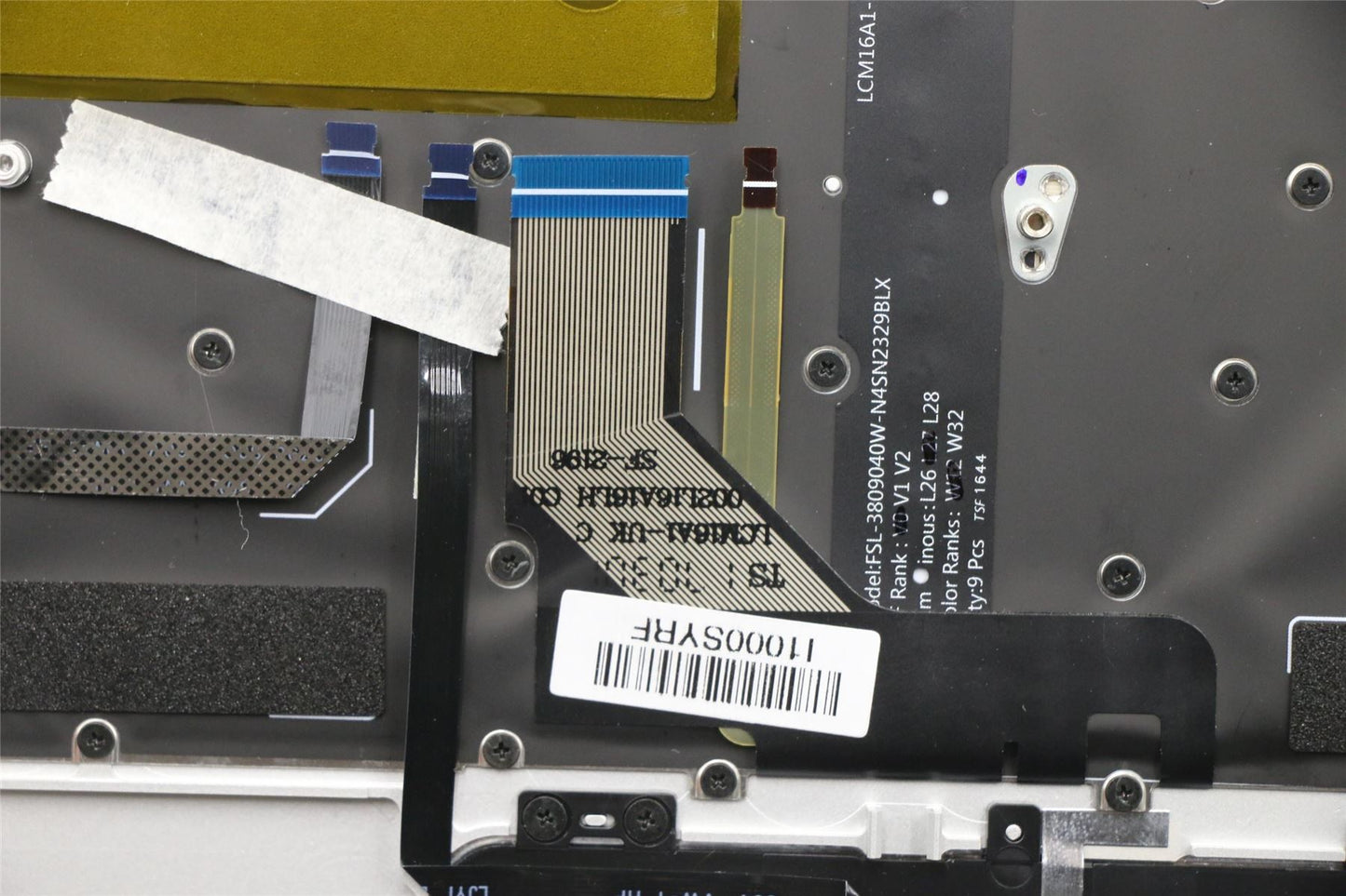 Lenovo Upper Case L 80VF Silver W/KB SP 5CB0M35030