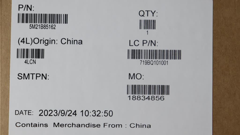 Lenovo MECHANICAL FRU W/MIC Bezel Sheet+Tape 5M21B85162