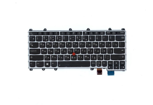 Genuine Lenovo Yoga X380 Keyboard Russian Silver Backlit 01HX122 01HW677