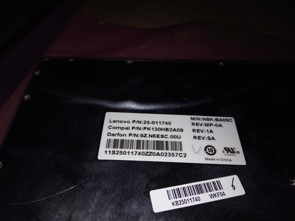 Lenovo DF T4TY 102KEY METALLICF KBD UK English Keyboard 25011740