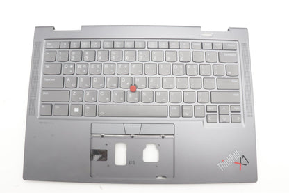 Lenovo ThinkPad X1 8th Gen Keyboard Palmrest Top Cover Korean Silver 5M11H62298