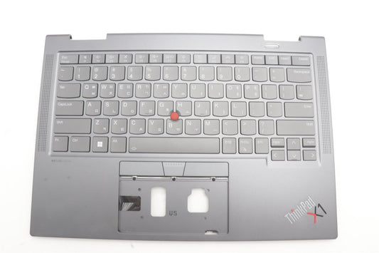 Lenovo ThinkPad X1 8th Gen Keyboard Palmrest Top Cover Korean Silver 5M11H62298