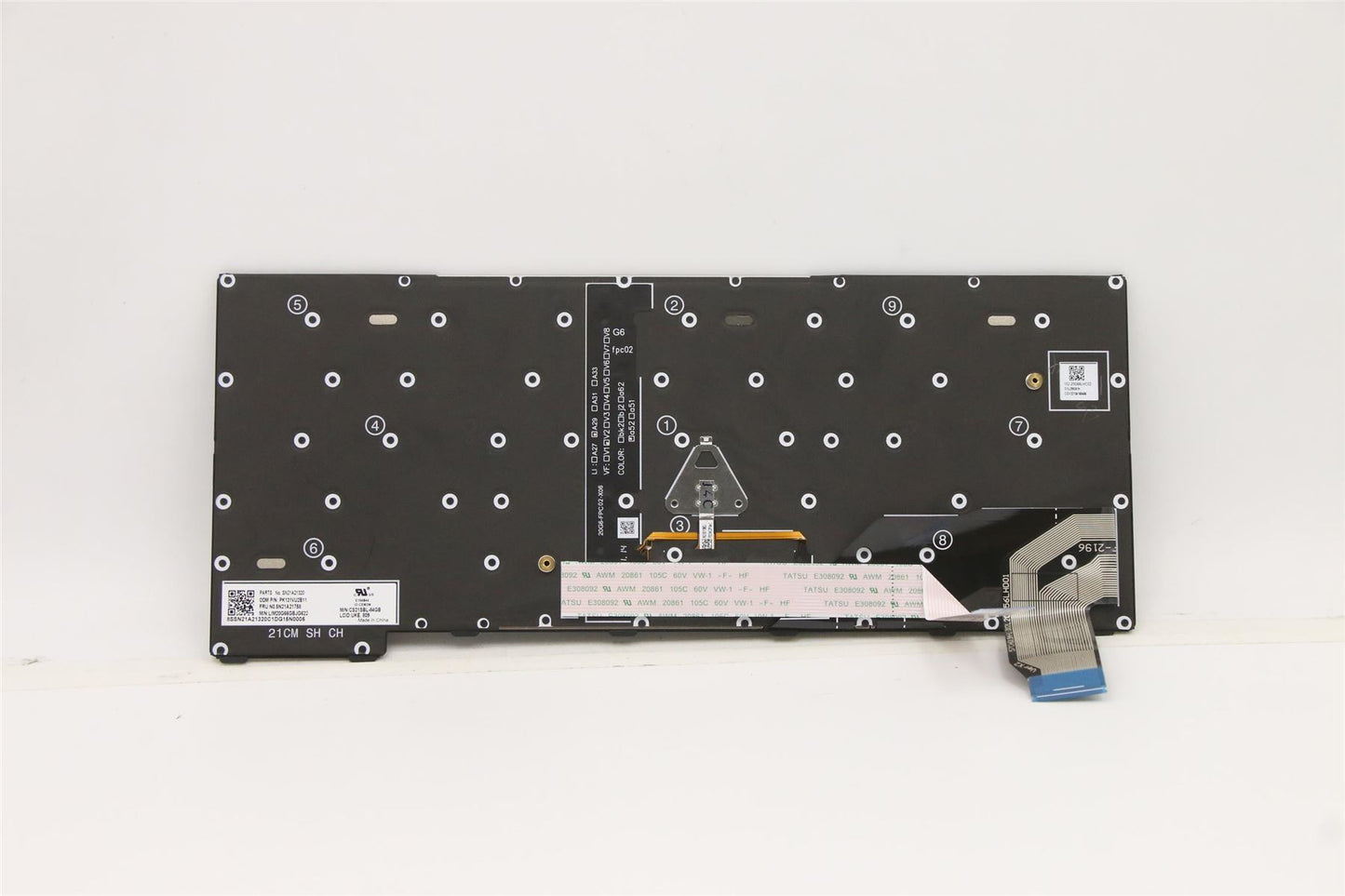 Lenovo ThinkPad X13 2 Keyboard UK Black Backlit 5N21A21758
