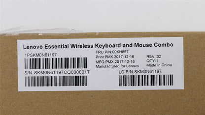 Lenovo IdeaCentre 620S-03IKL A340-24IWL Wireless Keyboard Mouse French 00XH857