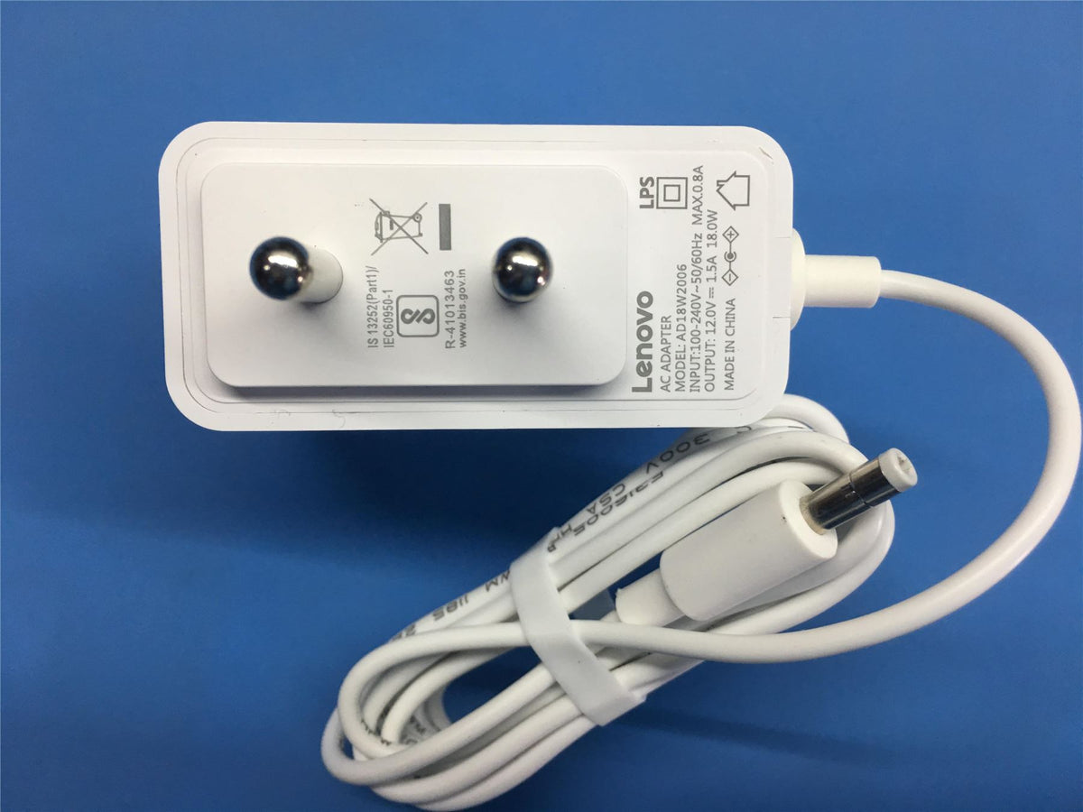 Lenovo Adapter;AD18W2006;12V1.5A;IN;white AC Charger Adapter SA18C81252