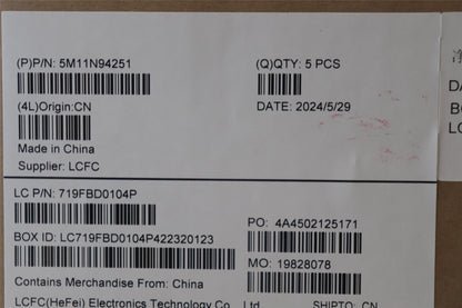 Lenovo MECH_ASM FRU KB BUL BL(TRI)UK Bk 5M11N94252