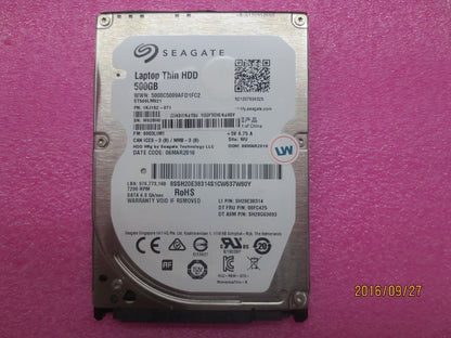 Lenovo 01EN122 500G 2.5 7mm 7200R 6Gb/s SATA3 Seagate