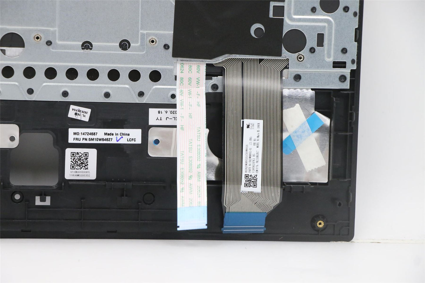 Lenovo ThinkPad E15 Gen 2 Palmrest Cover Keyboard Hungarian Black 5M10W64627