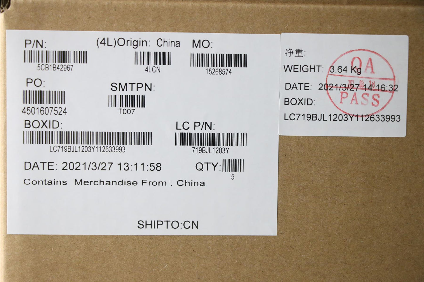 Lenovo Upper Case ASM_ITA L82FG NFPABBL 5CB1B42967