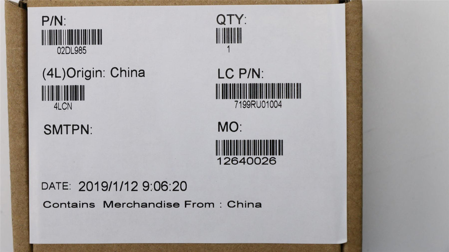 Lenovo LABEL FRU System LABEL KIT Black 02DL985