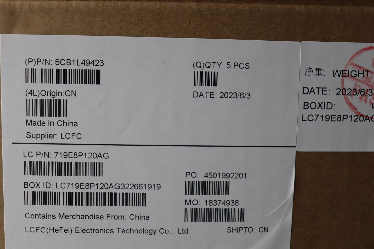 Lenovo Upper Case ASM_SPA L82X6 NFP AG BL 5CB1L49423