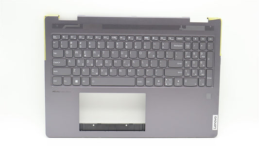 Lenovo Yoga 7 16IRL8 Keyboard Palmrest Top Cover Greek Storm Grey 5CB1L31844