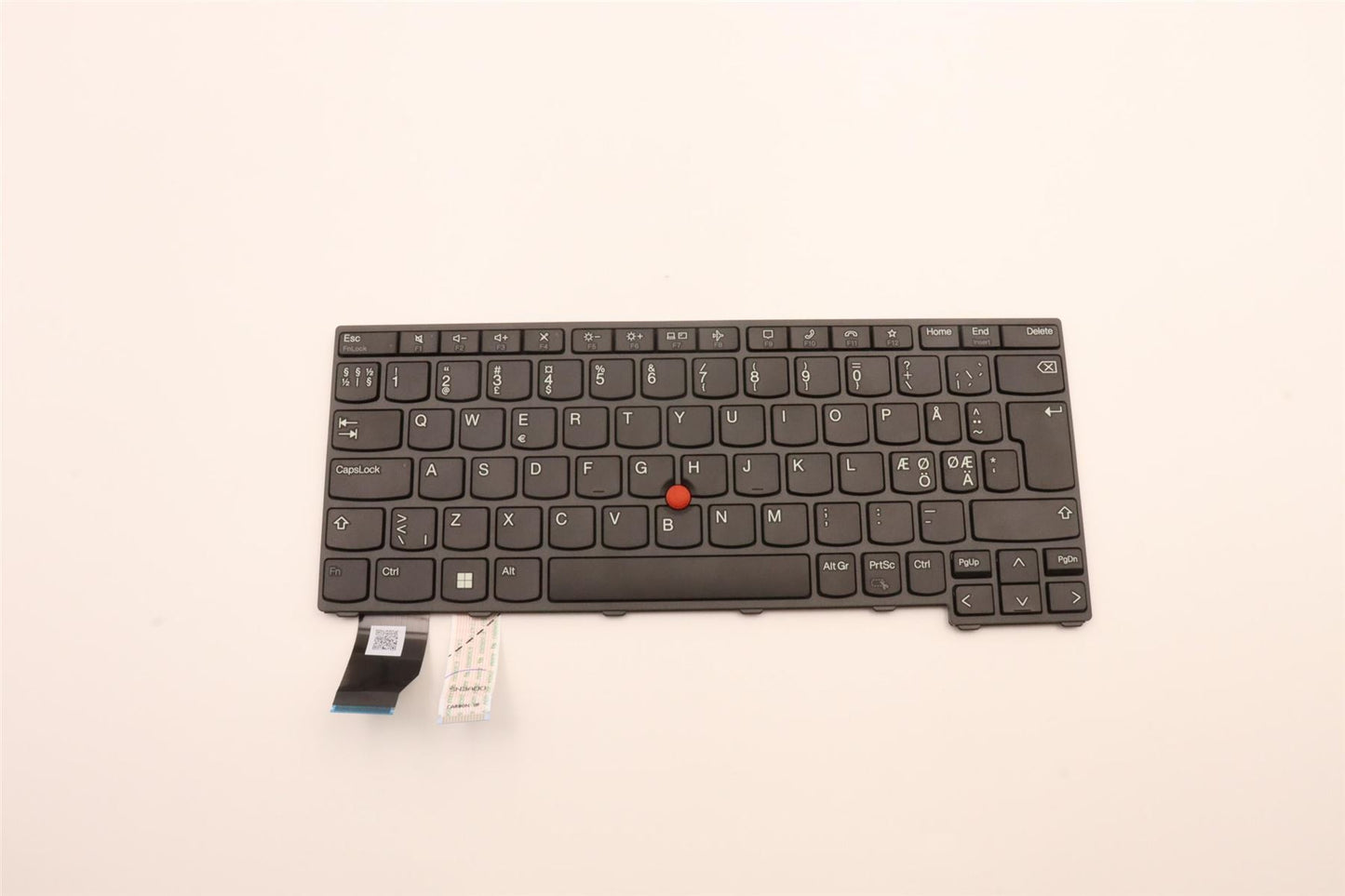 Lenovo ThinkPad X13 Gen 3 L13 Gen 4 Keyboard Nordic Black 5N21H76798