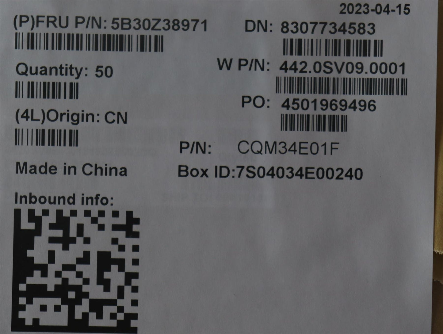 Lenovo Strip cover 300W GEN4 5B30Z38971