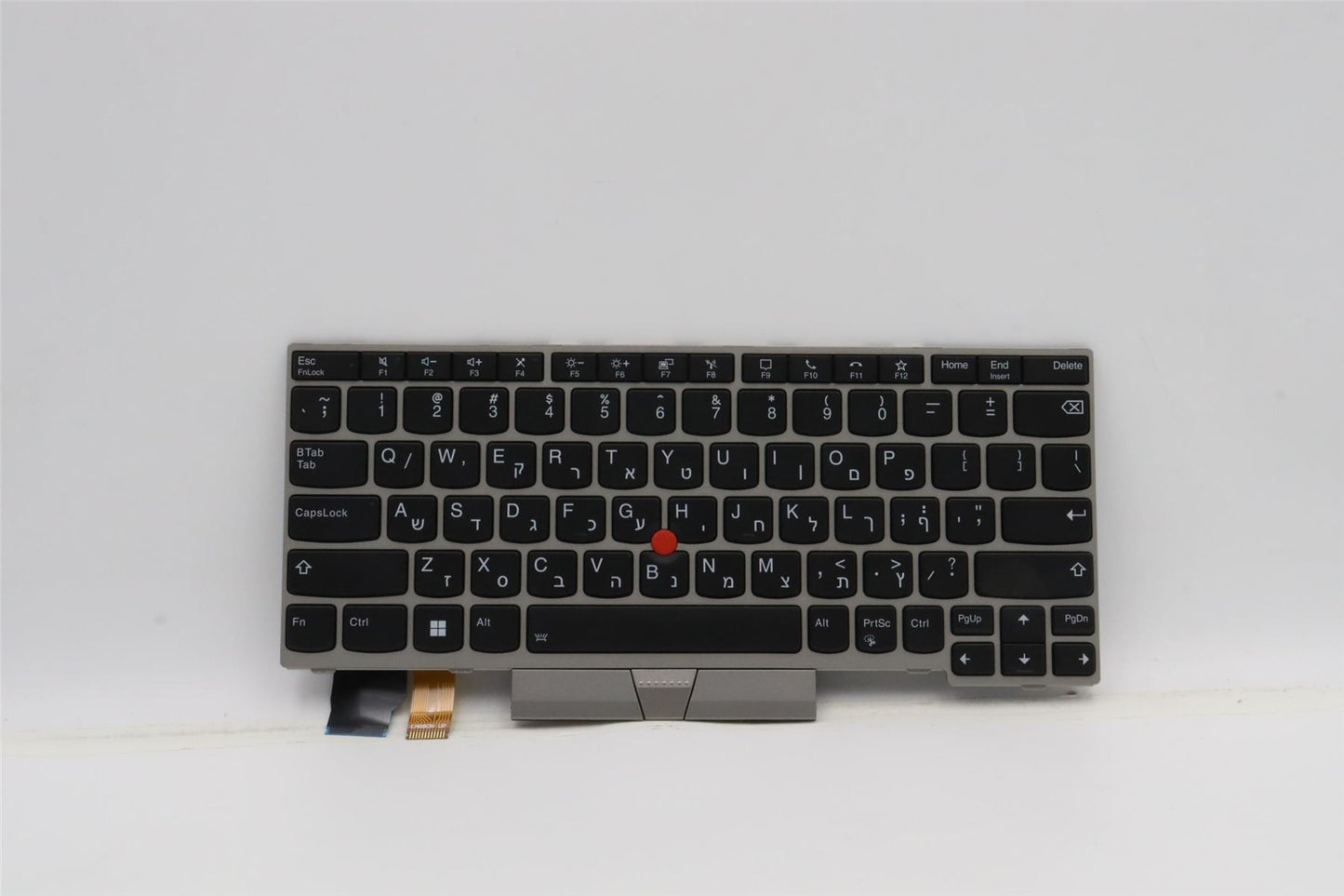 Lenovo ThinkPad L13 Gen 2 s Keyboard Hebrew Silver Backlit 5N20V43629