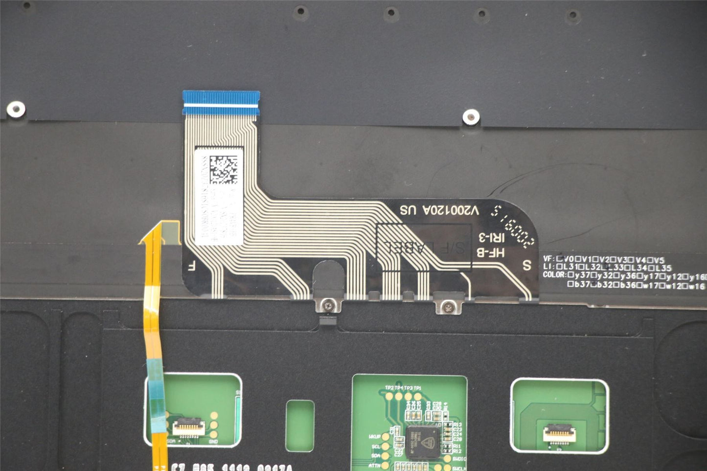 Lenovo IdeaPad 9 14ITL5 Palmrest Cover Touchpad Keyboard Hebrew Sand 5CB0Z69777