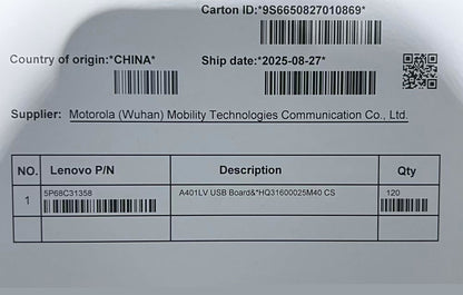 Lenovo A401LV Board&*HQ31600025M40 CS USB Board 5P68C31358