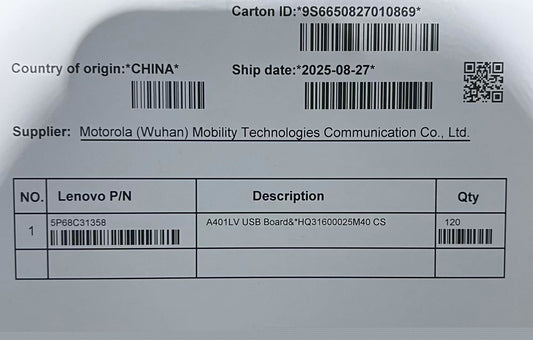 Lenovo A401LV Board&*HQ31600025M40 CS USB Board 5P68C31358