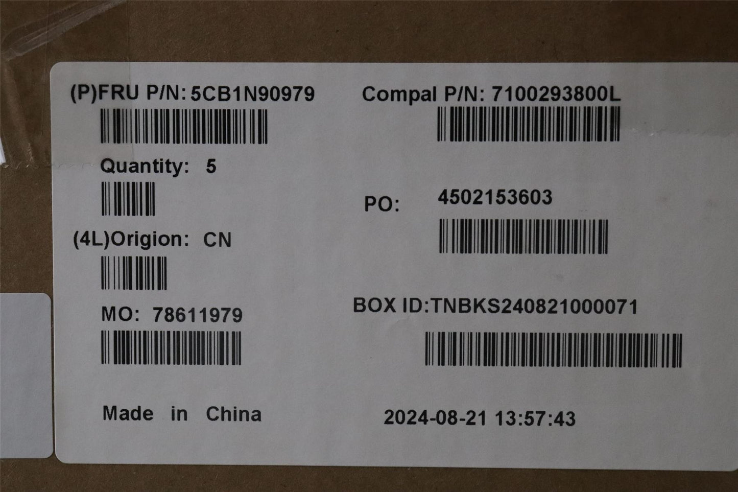 Lenovo UpperCase SPA C83FW FP CG BL AL 5CB1N90979