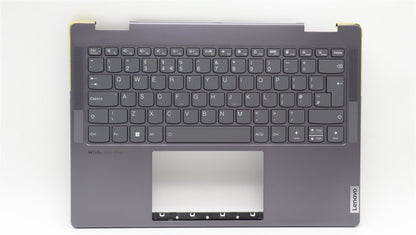 Lenovo Yoga 7 14ARP8 Keyboard Palmrest Top Cover UK Storm Grey 5CB1L48268
