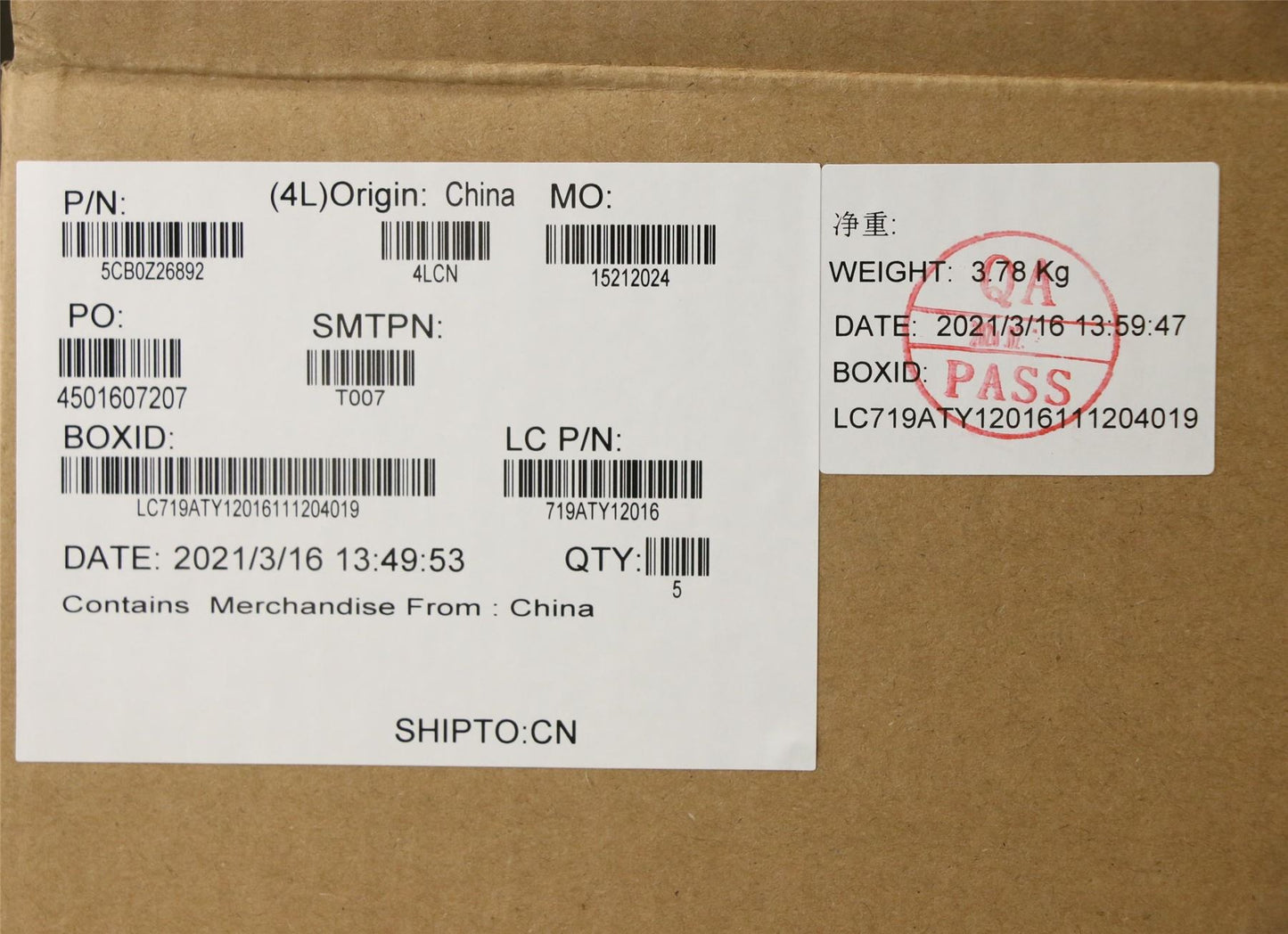 Lenovo Upper Case ASM_CF-E L81Y6NFPRGB 5CB0Z26892