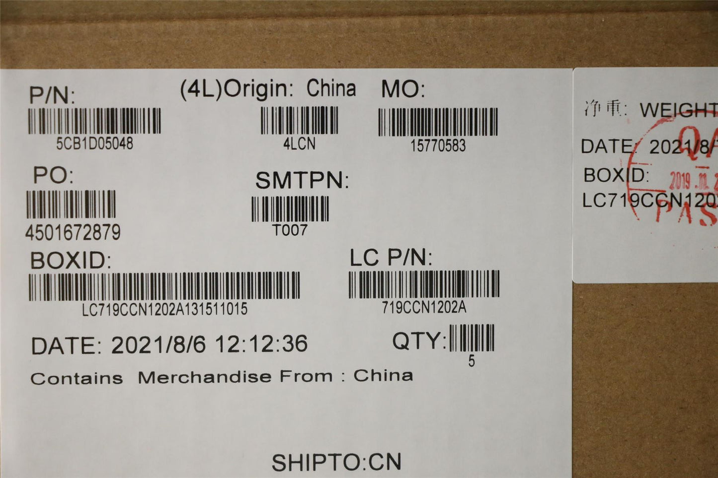 Lenovo Upper Case ASM_SWS L82JH BU RGB 5CB1D05048