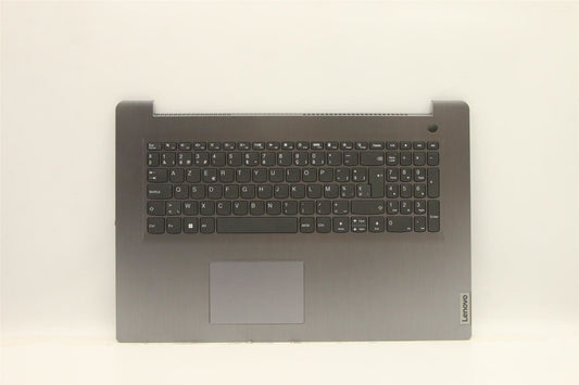 Lenovo IdeaPad 3-17ITL6 Palmrest Cover Touchpad Keyboard Belgian Grey 5CB1B96609