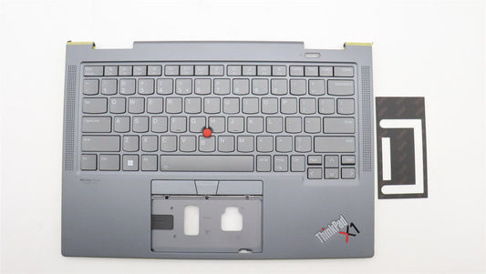 Lenovo ThinkPad X1 7th Gen Keyboard Palmrest Top Cover US Euro Grey 5M11H45786