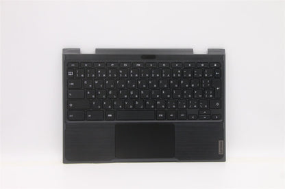 Lenovo Chromebook 300e 2nd Gen Palmrest Cover Touchpad Keyboard Black 5CB1G97586