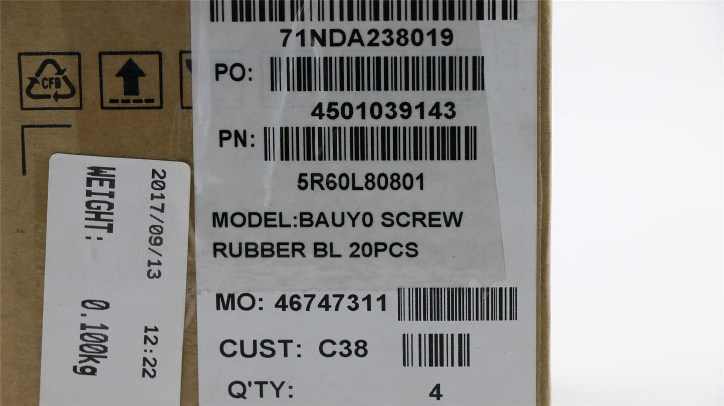 Lenovo 5R60L80801 Screw Rubber C 80S9 Black 20PCS