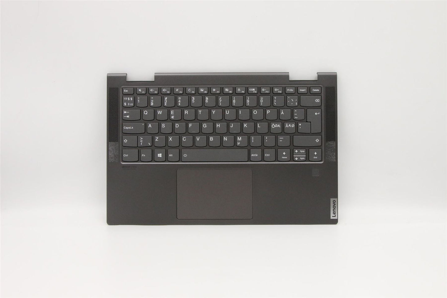 Lenovo Yoga C740-14IML Palmrest Touchpad Cover Keyboard Nordic Grey 5CB0U43941