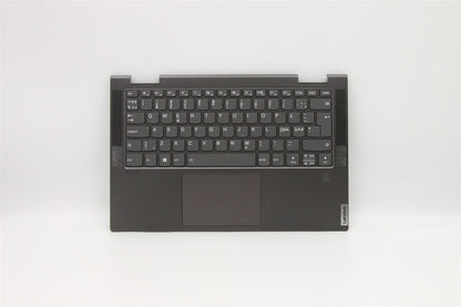 Lenovo Yoga C740-14IML Palmrest Touchpad Cover Keyboard Nordic Grey 5CB0U43941