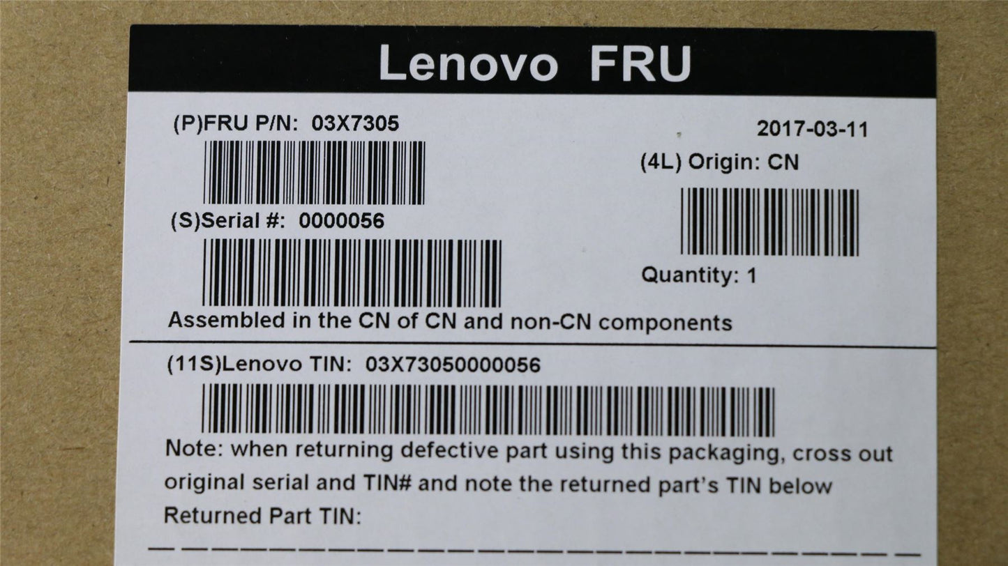 Lenovo ThinkStation P500 P310 P510 P720 P520 USB Wired Keyboard Black 03X7305