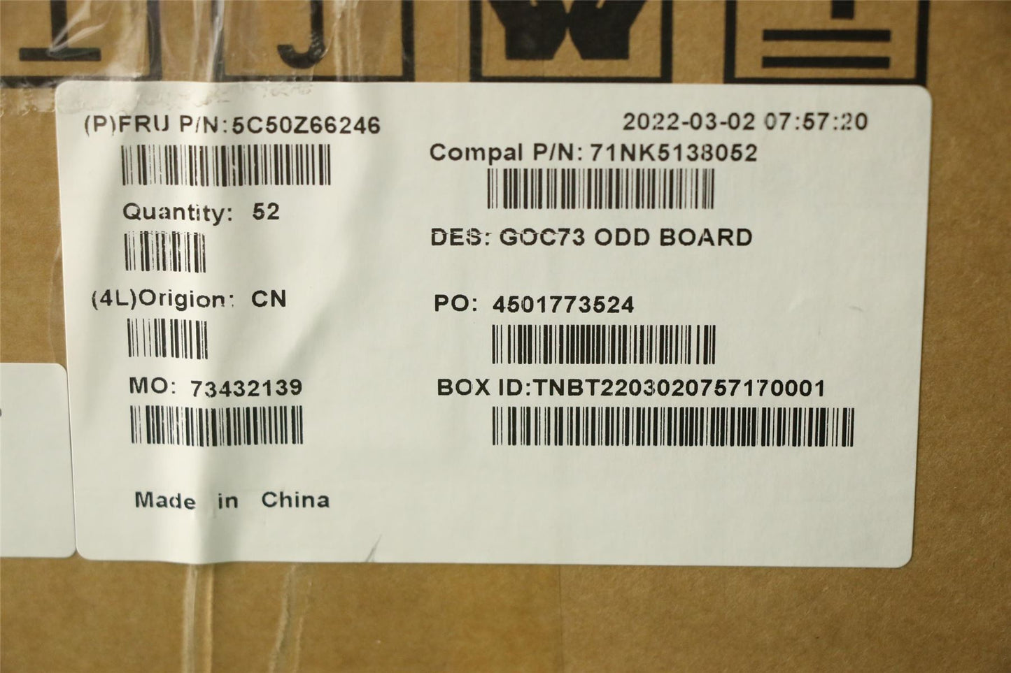 Lenovo IdeaCentre 3 22IAP7 3 24IAP7 ODD Optical Disk Drive board 5C50Z66249
