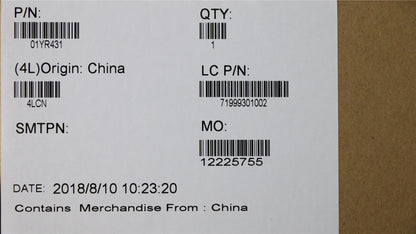 Lenovo MECH_ASM ASM_Case_Rear_Cover_IR_Black 01YR431