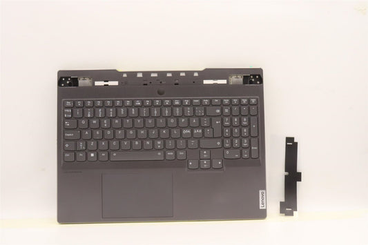 Lenovo Legion 7 16IAX7 Palmrest Cover Touchpad Keyboard Nordic Grey 5CB1J31432