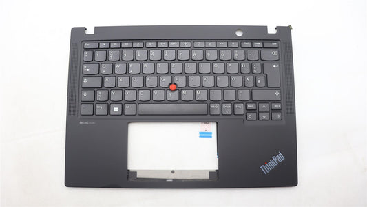 Lenovo ThinkPad X13 Gen 4 Keyboard Palmrest Top Cover German Black 5M11H88998