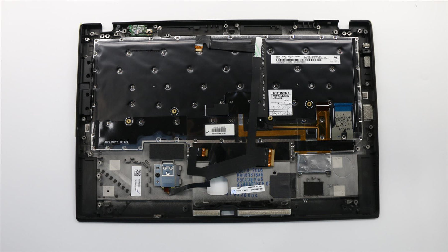Lenovo MECH_ASM GRP_KBD_Bzl_USE,FPR_NFC,BK,CHY 01YR611
