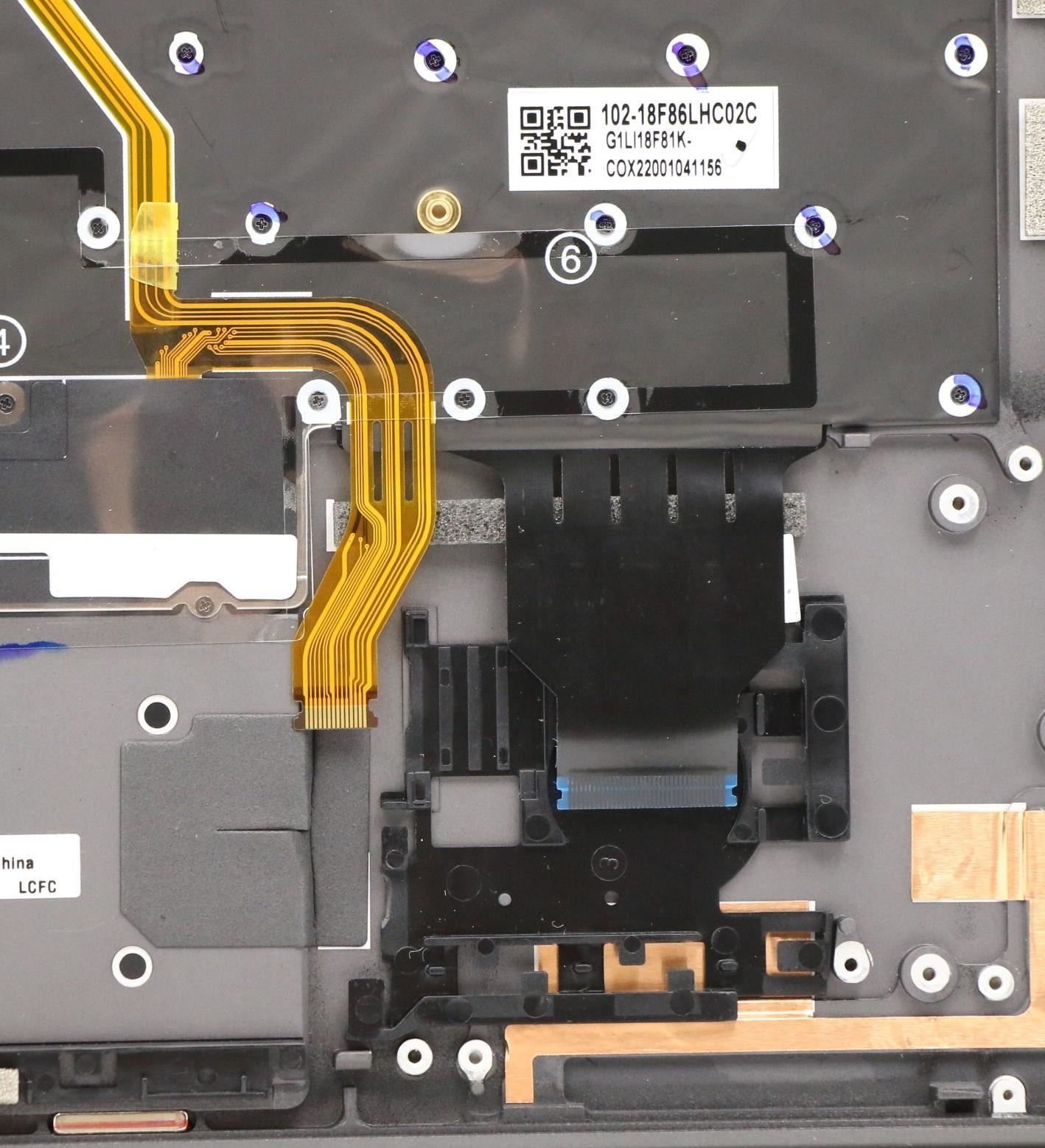 Lenovo ThinkPad X1 4th Gen Palmrest Cover Keyboard Turkish Grey 5M10V24942