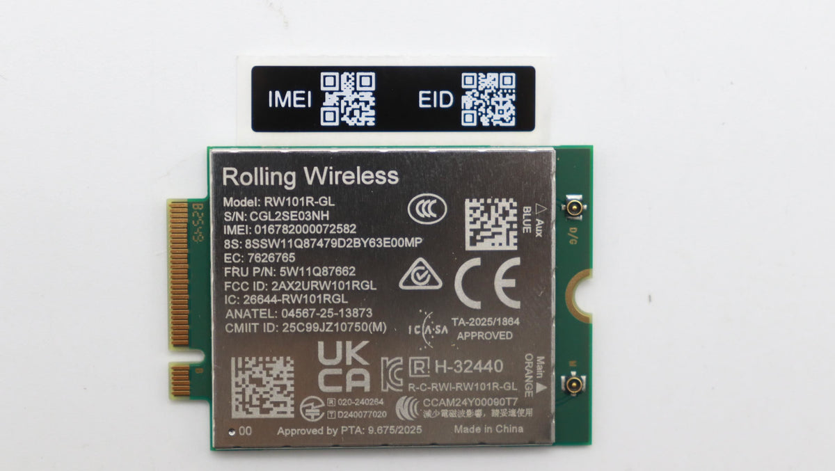 Lenovo WIRELESS Wireless,WWAN,RL,RW101R CAT6 Ch WWAN Board 5W11Q87662