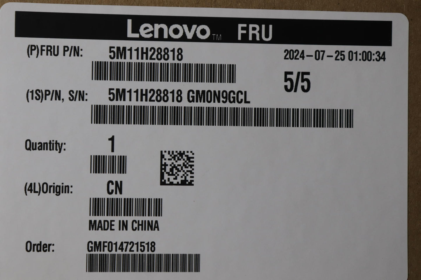 Lenovo MECH_ASM Manta internal U.2 kit Antenna Tray Board 5M11H28818